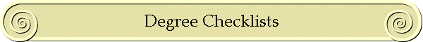 Degree Checklists