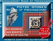 Outstanding Masonic Website Certificate
