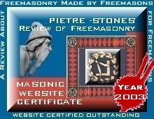 Outstanding Masonic Website Certificate