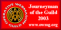 Journeyman of the Guild Website Award 2003