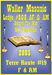 Waller Masonic Lodge #808 AF & AM Award for Web Site Excellence